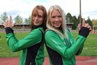 Vattenfall-joukkueen kapteenit Kirsi Pekkanen ja Maisa Halonen